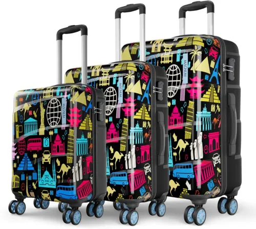 Image of Magnum by Safari Hard Body Set of 3 Luggage 8 Wheels 
