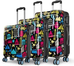 Magnum by Safari Hard Body Set of 3 Luggage 8 Wheels