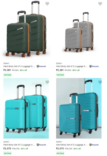 Image of Magnum By Safari Suitcases Set Of Minimum 80% Discount.