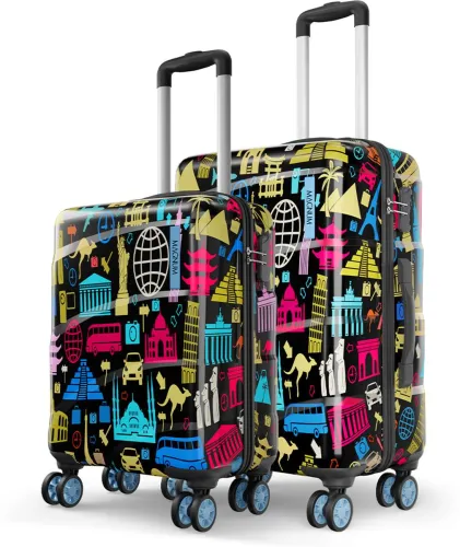 Image of Magnum by Magnum by Safari Hard Body Set of 2 Luggage 8 Wheels