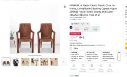 MAHARAJA Plastic Chair  Pack of 2