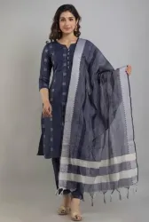 Maharaja textile  Pack of 3 Women Printed Cotton Blend A-line Kurta