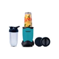 Maharaja Whiteline 400 Watt Easy Twist Nutri Blender Mixer Grinder with 2 Jars|| SS Blades || 21,000 RPM || Smoothie Maker || 2 Year Warranty