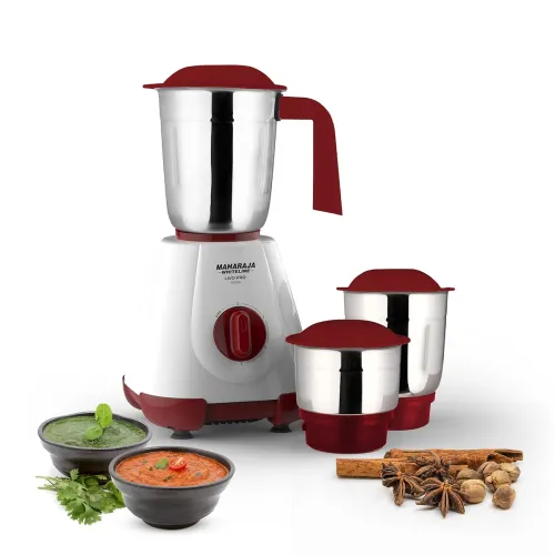 Image of Maharaja Whiteline 500W Livo Pro Mixer Grinder with 3 Stainless Steel Jars