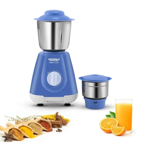 Image of Maharaja Whiteline Smart Mixer Grinder | 500-watt | 20000 RPM Motor Speed | Air Ventilation System | Stainless-Steel Jar
