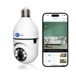 Maizic Smarthome 3 MP WiFi HD Robo Bulb CCTV 
