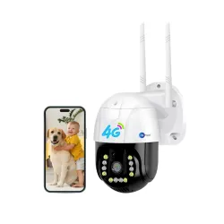 Maizic Smarthome 4G SIM (All Supported) Gorilla 5MP Full HD IP66 Outdoor V380 Wireless PTZ Security Camera Colored 9 IRS Dual Light Night Vision AUTO Tracking Two Way