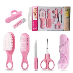 Majestique Baby Grooming Set (7 in 1 Pink)