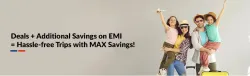  makemytrip Coupon : Flat 15% Instant Discount on Flights & Hotel using AXIS Bank credit card EMI 