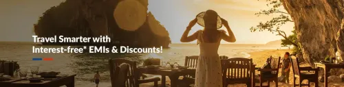 Image of MakeMyTrip Coupon : Flat 15% Instant Discount on International hotels & Flight Using Federal Bank Credit Card EMI 