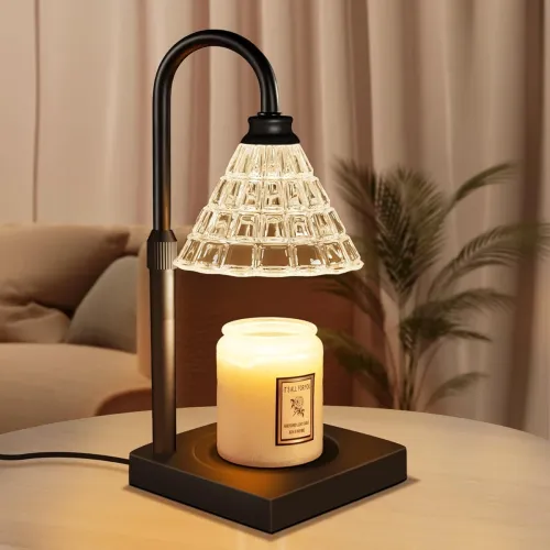 Image of MAKYTWOW Candle Warmer Lamp with Dimmer, 2H /4H /8H Timer, Compatible with Yankee Candle Large Jar Candle, Safety Night 