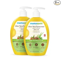 Mamaearth Aloe Vera Sunscreen Body Lotion 300Ml (Pack Of 2), 