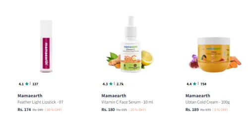 Image of Mamaearth Beauty Product Buy 2 Get 1 Free