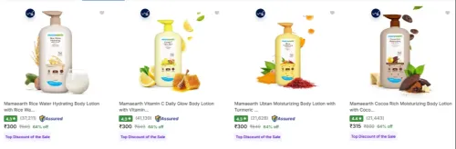 Image of Mamaearth Body Lotion at minimum 64% Discount