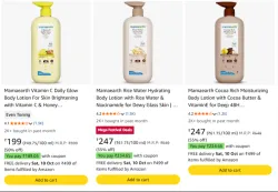 Mamaearth Body Lotion at up to 62% Discount