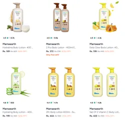 Mamaearth Body Cream And Lotion @ UP TO 64% Discount