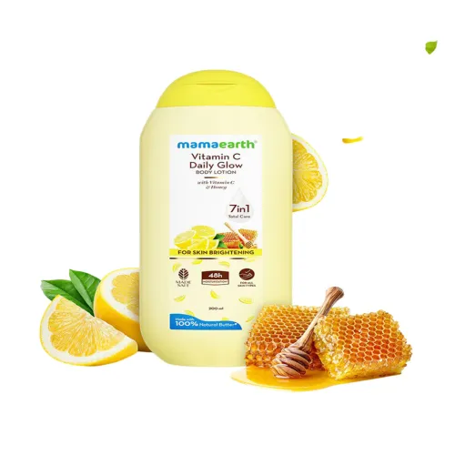 Image of Mamaearth Brighteners Dull Skin Vitamin C Body Lotion - 200 ml