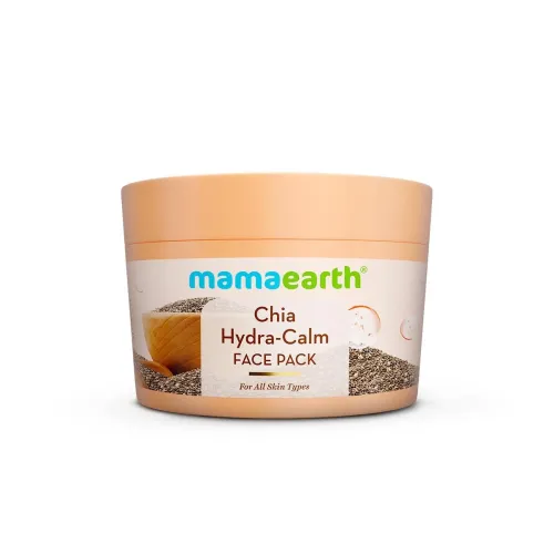 Image of Mamaearth Chia Hydra-Calm Face Pack With Chia Seed & Ceramides For Healthy Skin Barrier-200G,Diy-Like Texture,Instant Hy