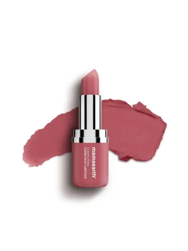 Image of Mamaearth Creamy Matte Long Stay Lipstick With Murumuru Butter - Rose Nude