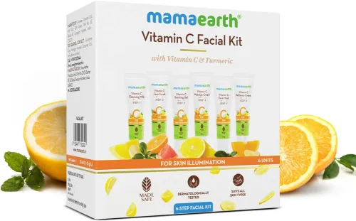 Image of Mamaearth Facial Kit with Vitamin C & Turmeric (60 g)