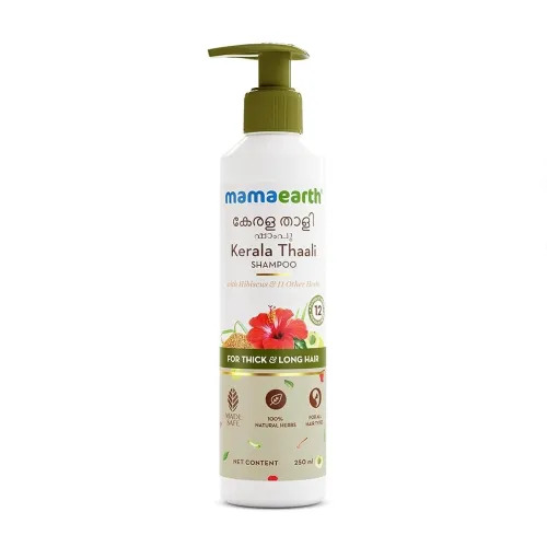 Image of Mamaearth Kerala Thaali Shampoo with Hibiscus, Shikakai, Amla, Flax Seeds for Thick & Long Hair