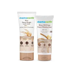 Mamaearth Korean Glass Skin Combo | Rice Face Wash