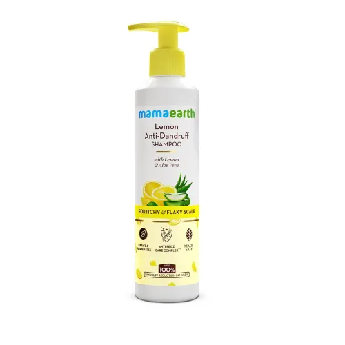 Image of Mamaearth Lemon Anti-Dandruff Shampoo with Lemon 250 ml