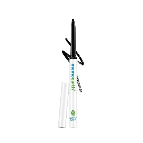 Image of Mamaearth Long Stay Kajal Black Retractable Waterproof Pencil