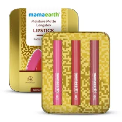 Mamaearth Moisture Matte Long Stay Lipstick Minis Gift Set