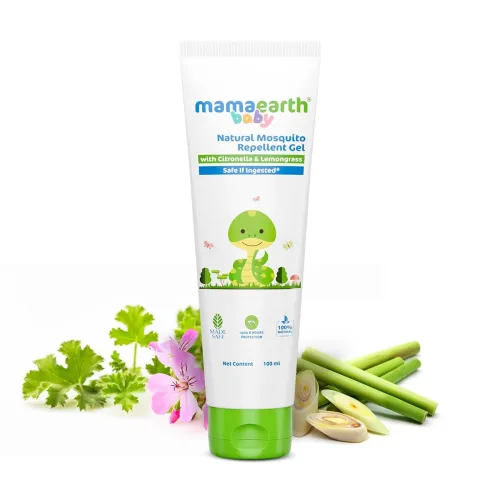 Image of Mamaearth Natural Mosquito Repellent Gel - 100ml | DEET Free | Protects from Dengue, malaria & Chikungunya | Made safe C