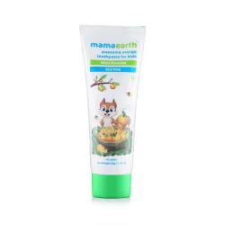 Mamaearth Natural Toothpaste For Cleanses Cavity, Plaque Repairing, Orange Flavour, SLS Free, With 750 Ppm Fluoride, 4+ 