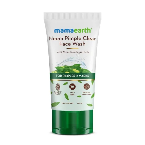 Image of Mamaearth Neem Pimple Clear Face Wash with Neem & Salicylic Acid | Fights Pimples, Reduces Marks & Purifies Skin | Gentl