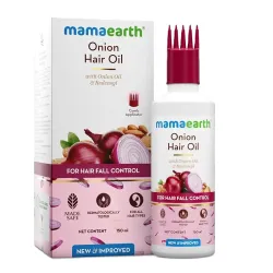 Mamaearth Onion Hair Oil for Hair Growth & Hair Fall Control with Redensyl 150ml