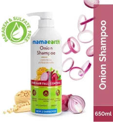 Mamaearth Shampoo for Hair Fall Control & Hair Growth (650 ml)