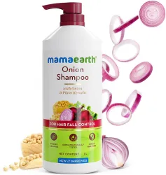 Mamaearth Onion Shampoo 1 L – Hair Growth & Fall Control