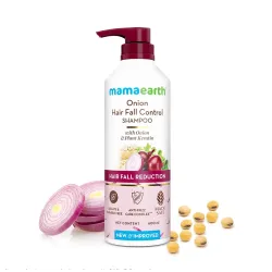 Mamaearth Onion Shampoo for Hair Growth and Hair Fall Control with Onion and Plant Keratin | Reduces Hair Fall | Strengt