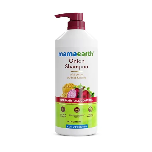 Image of Mamaearth Onion Shampoo Hair Growth 1L