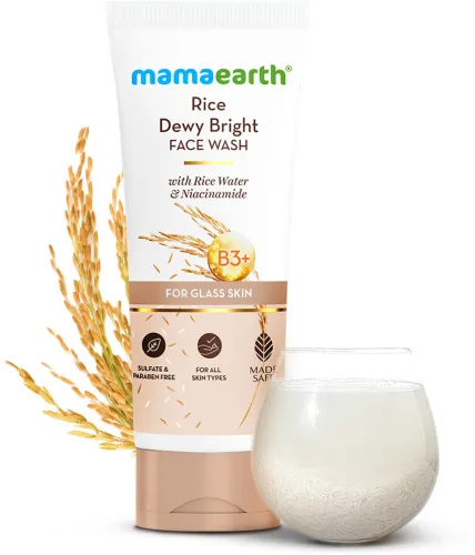 Image of MamaEarth Rice Dewy Bright Face Wash for Glass Skin