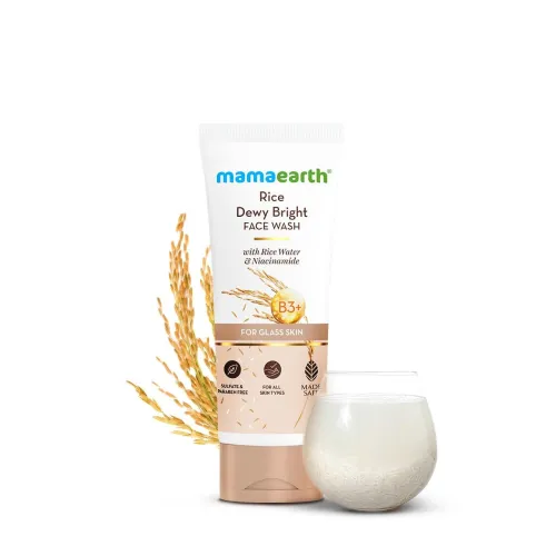 Image of Mamaearth Rice Dewy Bright Face Wash With Rice Water & Niacinamide for Glass Skin