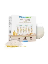 Mamaearth Rice Facial Kit With Rice Water & Niacinamide