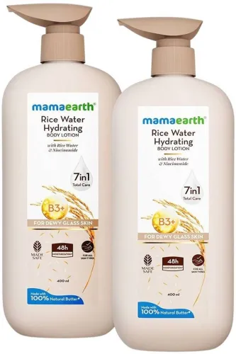 Image of Mamaearth Rice Water Hydrating Body Lotion, 800ml