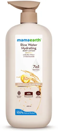 Image of Mamaearth Rice Water Hydrating Body Lotion   (400 ml)