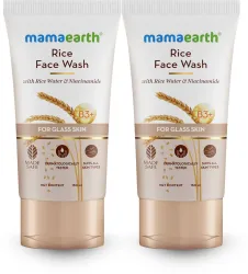 Mamaearth Rice Water & Niacinamide for Glass Skin Face Wash  (300 ml)
