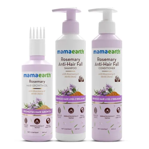 Image of Mamaearth Rosemary Hair Fall Control Kit (650 ml)