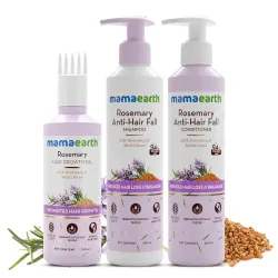 Mamaearth Rosemary Hair Fall Control Kit, 650 ml