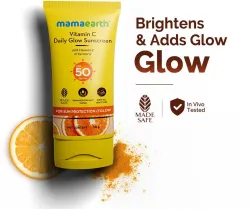MamaEarth Sunscreen - SPF 50 PA++++ Daily Glow with Vitamin C