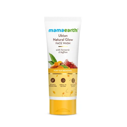 Image of Mamaearth Ubtan Glow Face Wash 200ml Turmeric Saffron