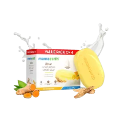 Mamaearth Ubtan Moisturizing Lotion Soap | Removes Tan | Benefits of Lotion in a Soap (8 x 125 g)