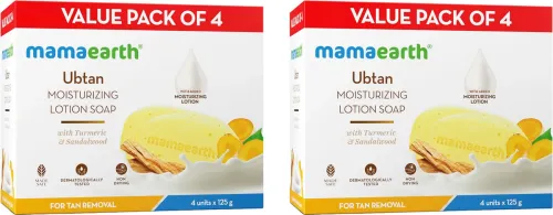 Image of Mamaearth Ubtan Moisturizing Lotion Soap (8 x 125 g)