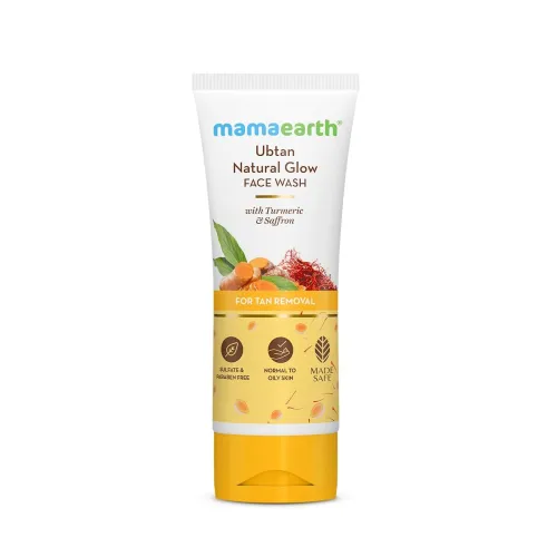 Image of Mamaearth Ubtan Natural Glow Face Wash with Turmeric & Saffron